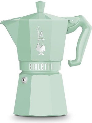 Bialetti - Exclusive: 6 Cups Ocak Üstü Espresso Pişirici - 270ML - Yeşil Renk - Alüminyum Gövde