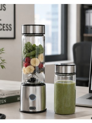 Sepetopia Kablosuz Cam Blender Yüksek Güçlü Smoothie Meyve Sebze Blenderı