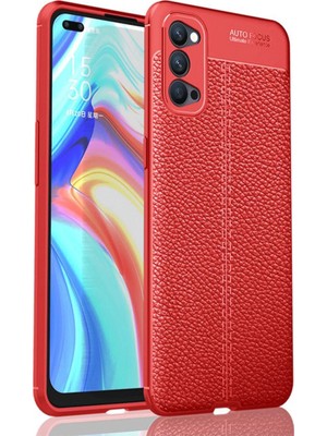 Magicool Oppo Reno 4 Pro Kılıf Auto Focus Kapak - Kırmızı