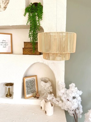 Kai Home Rattan/bambu Sarkıt Bohem Avize