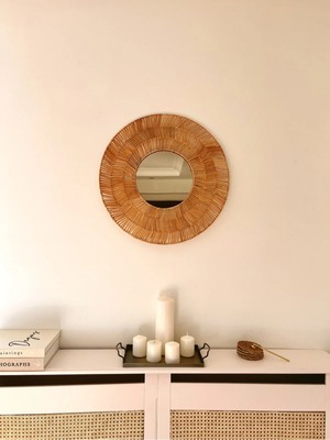 Kai Home Bambu / Rattan Dekoratif Ayna 55CM