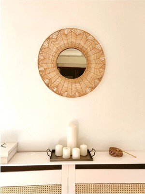 Kai Home Bambu / Rattan Dekoratif Ayna 55CM