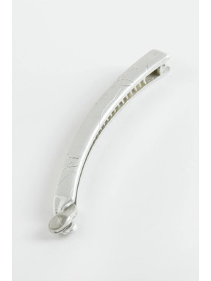 Gümüş Renkli Muz Toka 11 cm