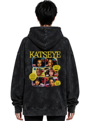 Sevbano Katseye Kpop Müzik Grubu Baskılı Unisex Oversize Yıkamalı Premium Hoodie Sweatshirt