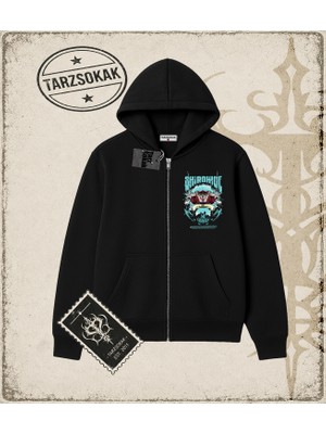 Tarzsokak One Piece Anime Karakterleri  Oversize Unisex Hırka & Çeket Fermuarlı Sweatshirt Beyaz