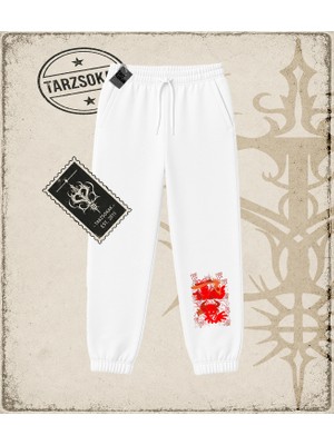 Tarzsokak One Piece Anime Karakterleri  Unisex Jogger Eşofman Altı Beyaz