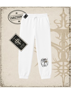 Tarzsokak One Piece Anime Karakterleri  Unisex Jogger Eşofman Altı Beyaz