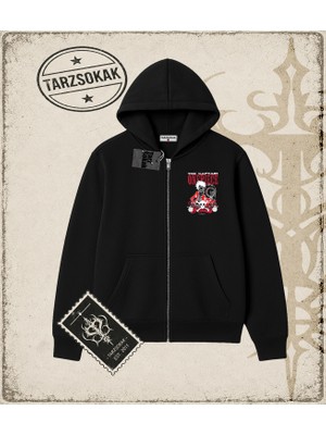 Tarzsokak One Piece Anime Karakterleri  Oversize Unisex Hırka & Çeket Fermuarlı Sweatshirt Beyaz
