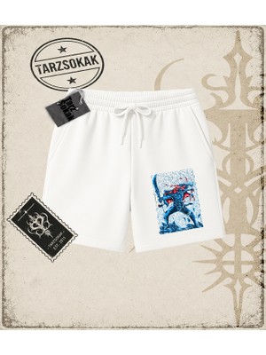 Tarzsokak One Piece Anime Karakterleri  Unisex Şort Beyaz