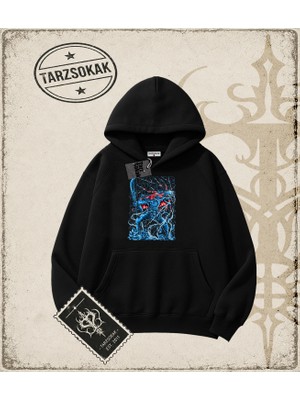 Tarzsokak One Piece Anime Karakterleri  Oversize Unisex Kapşonlu Sweatshirt Beyaz