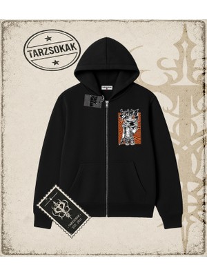 Tarzsokak One Piece Anime Karakterleri  Oversize Unisex Hırka & Çeket Fermuarlı Sweatshirt Beyaz
