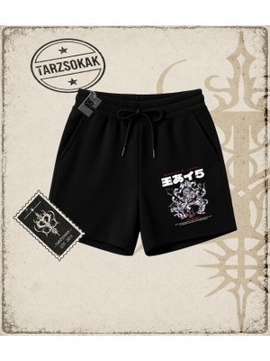 Tarzsokak One Piece Anime Karakterleri  Unisex Şort Beyaz