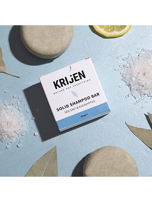 Krijen Deniz Tuzu & Okaliptus Katı Şampuan 100GR
