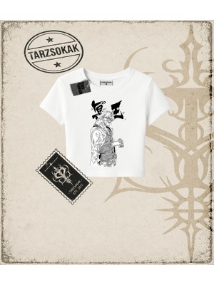 Tarzsokak One Piece Anime Karakterleri  Kadın Baby Tee Beyaz