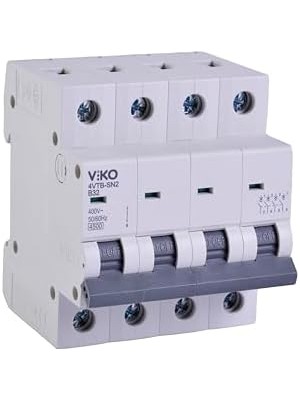 4VTB-4B32 Otomatik Sigorta 4,5ka B Tipi 4 Kutup 32A