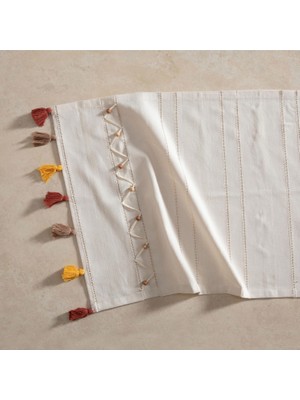 Boncuk Ponponlu Runner 50X130 cm