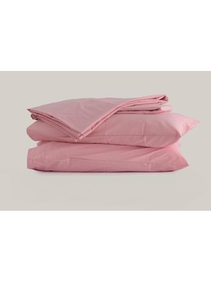 Sleeptown Celia Pamuk Luxury Yıkanabilir Mevsimlik Otel Nevresimi Tek Kişilik Nevresim 160X220 Pudra