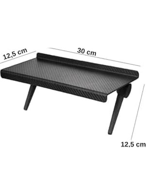 30X12 cm Katlanabilir Katlanabilir Televizyon Tv Standı Ayarlanabilir Ekran Üstü Raf Portatif Eşya