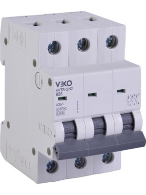 4VTB-3B25 Otomatik Sigorta 4,5ka B Tipi 3 Kutup 25A