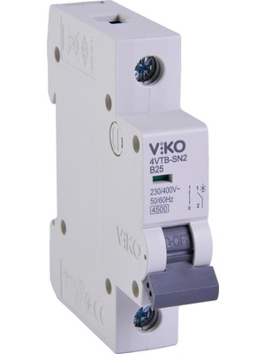 4VTB-1B25 Otomatik Sigorta 4,5ka B Tipi 1 Kutup 25A