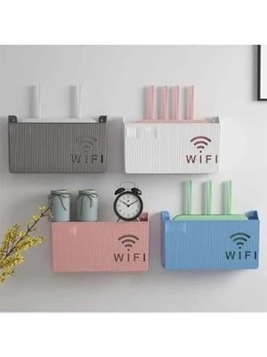 Gri Wifi Kutusu Duvar Asılabilir Sigorta ve Modem Saklama Kutusu 25X15X6 cm