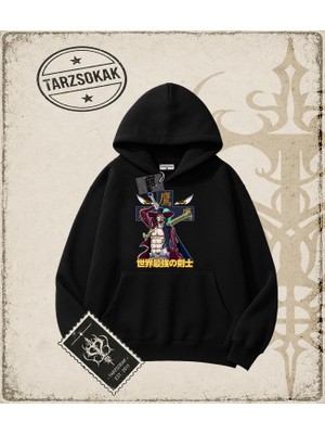Tarzsokak One Piece Anime Karakterleri  Oversize Unisex Kapşonlu Sweatshirt Beyaz