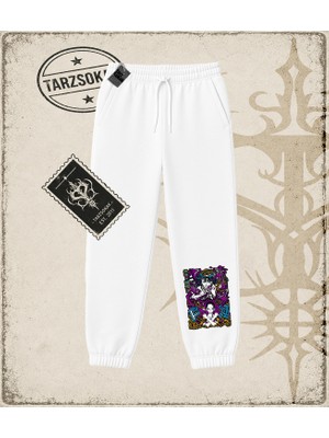 Tarzsokak One Piece Anime Karakterleri  Unisex Jogger Eşofman Altı Beyaz