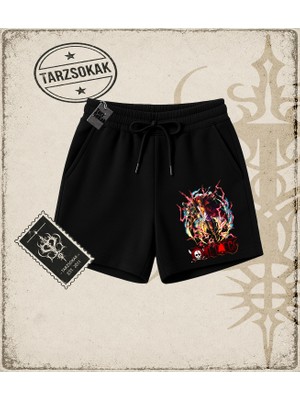 Tarzsokak One Piece Anime Karakterleri  Unisex Şort Beyaz