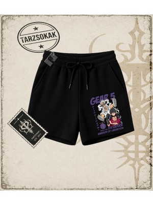 Tarzsokak One Piece Anime Karakterleri  Unisex Şort Beyaz