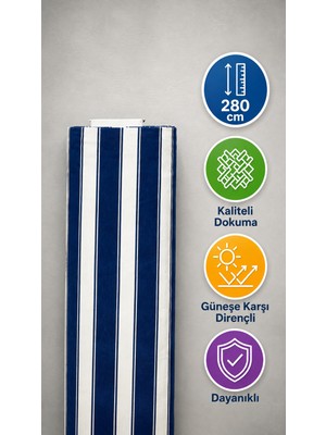 Favora Çadır Bezi Su Geçirmez Branda Kumaşı 8 Metre - Lacivert