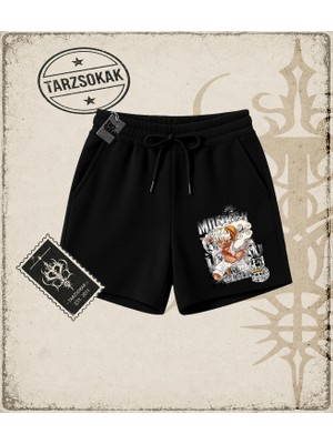 Tarzsokak One Piece Anime Karakterleri  Unisex Şort Beyaz