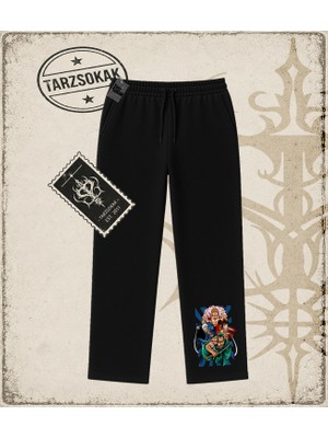 Tarzsokak One Piece Anime Karakterleri  Unisex Baggy Eşofman Altı Beyaz
