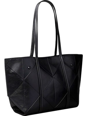Calvin Klein Siyah Kadın Omuz Çantası Woven Medıum Carryall