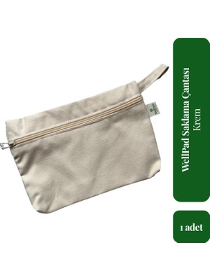 Well Pad Organic Organic Hijyenik Ped Kadın Pedi Taşıma Çantası - Siyah