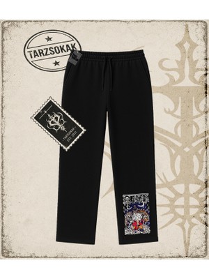 Tarzsokak One Piece Anime Karakterleri  Unisex Baggy Eşofman Altı Beyaz