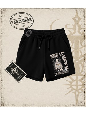 Tarzsokak One Piece Anime Karakterleri  Unisex Şort Beyaz