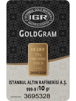 Harem Altın 10 gr 999.9 IAR Gram Külçe Altın