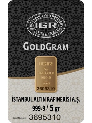 Harem Altın 5 gr 999.9 IAR Gram Külçe Altın