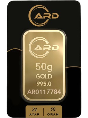 Harem Altın 50 gr 24 Ayar ARD Gram Külçe Altın