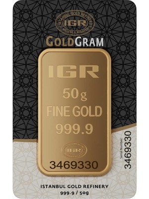 50 gr 999.9 IAR Gram Külçe Altın