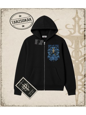 Tarzsokak One Piece Anime Karakterleri  Oversize Unisex Hırka & Çeket Fermuarlı Sweatshirt Beyaz
