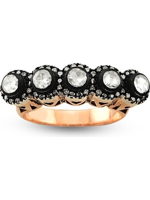 Harem Altın 0.74 Ct Elmas Beştaş Yüzük EY6