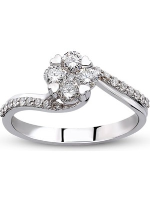 Harem Altın 0.48 Ct Coronet Pırlanta Yüzük CORY27