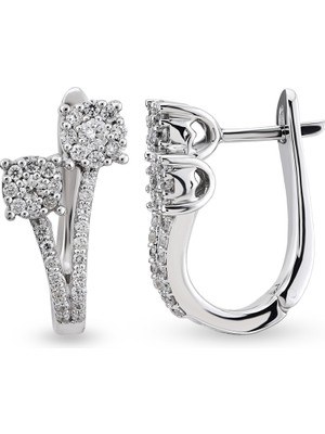 Harem Altın 0.48 Ct Coronet Pırlanta Küpe CORK5