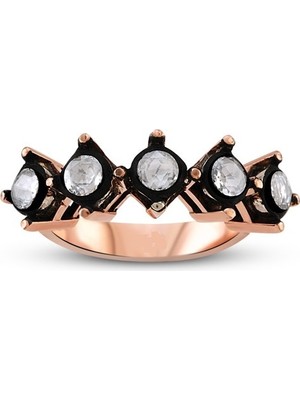Harem Altın 0.74 Ct 5 Taş Elmas Yüzük EY2