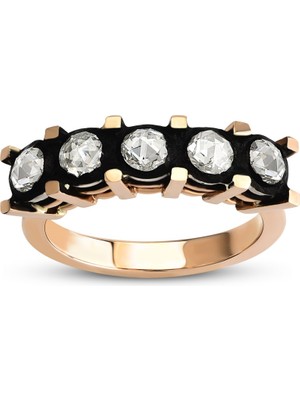 Harem Altın 0.50 Ct Elmas Beştaş Yüzük EY26