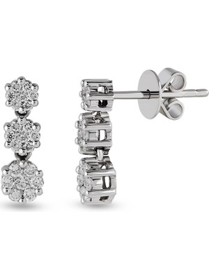 Harem Altın 1.18 Ct Coronet Pırlanta Küpe CORK8