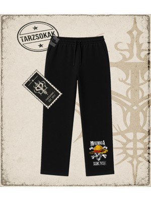 Tarzsokak One Piece Anime Karakterleri  Unisex Baggy Eşofman Altı Beyaz