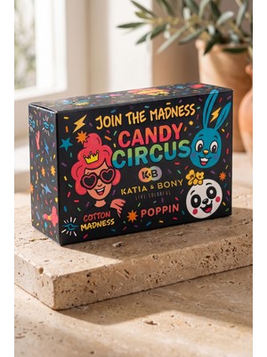 Katia & Bony Candy Desenli Unisex Hediye Kutusu Seti