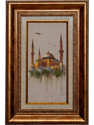 Galeri Atmaca Ayasofya Kadife Üzerine Yağlı Boya Tablo